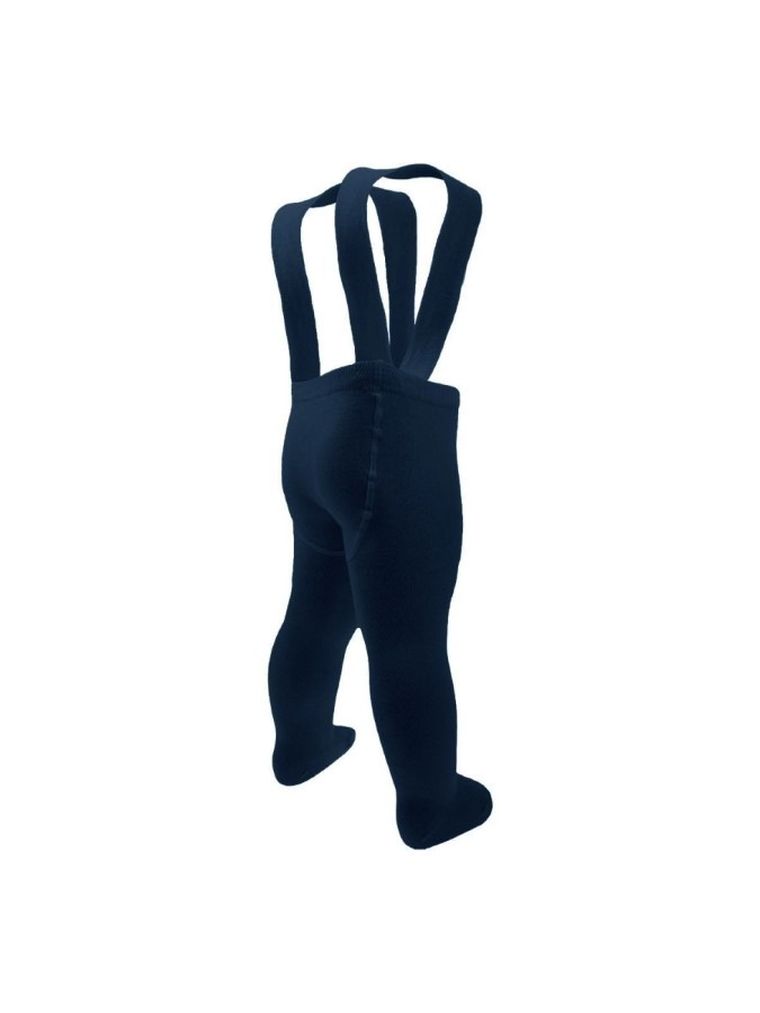 Rajstopy dziecięce z szelkami, bambusowe, granatowe, Nicol