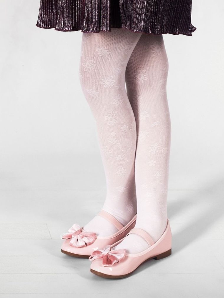 Rajstopy dziewczęce, ecru, Yoclub