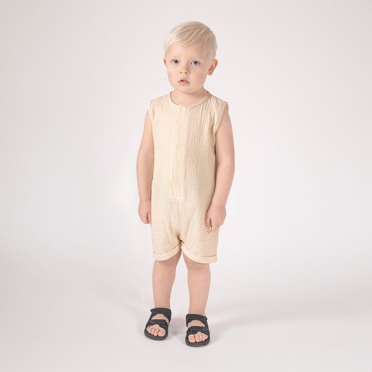 Rampers chłopięcy, beżowy, Nicol