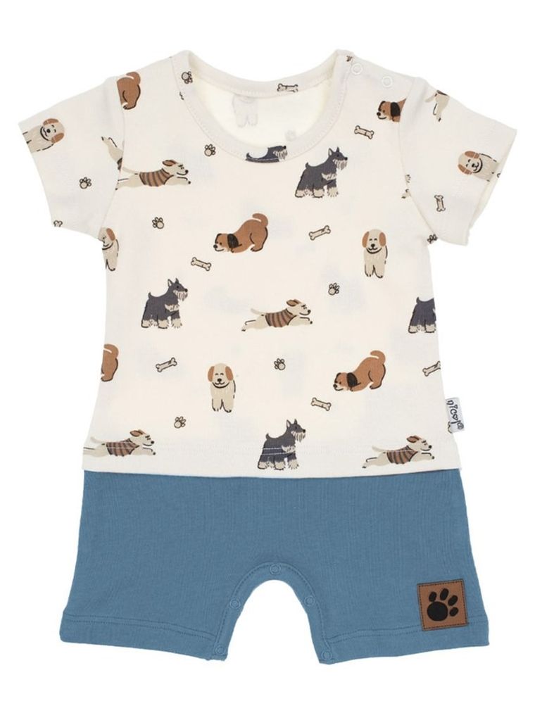 Rampers chłopięcy, beżowy, Nicol