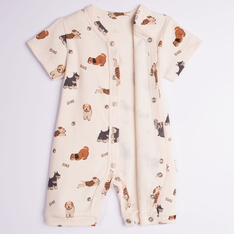 Rampers chłopięcy, beżowy, Nicol