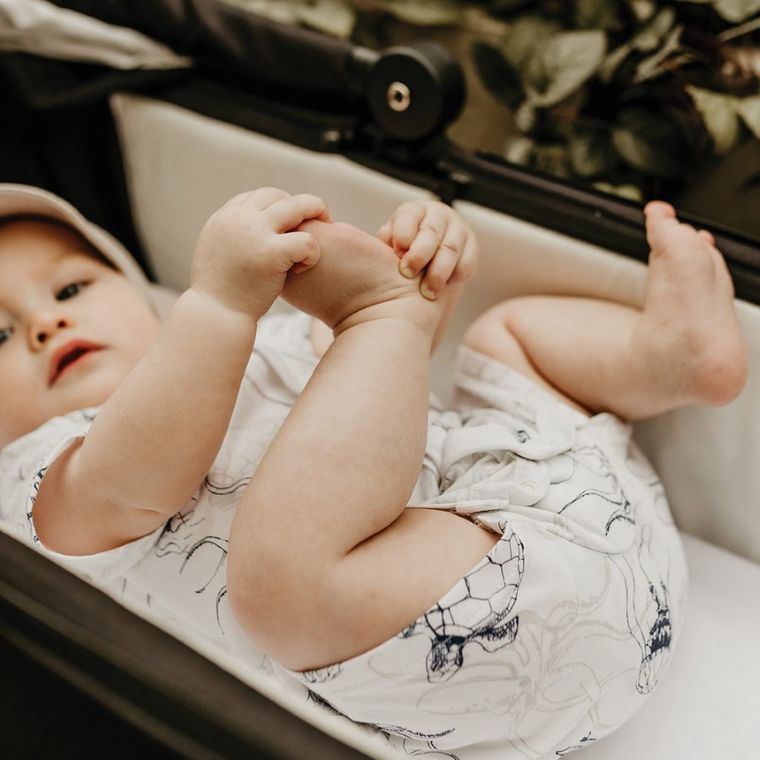 Rampers chłopięcy, biały, Eevi