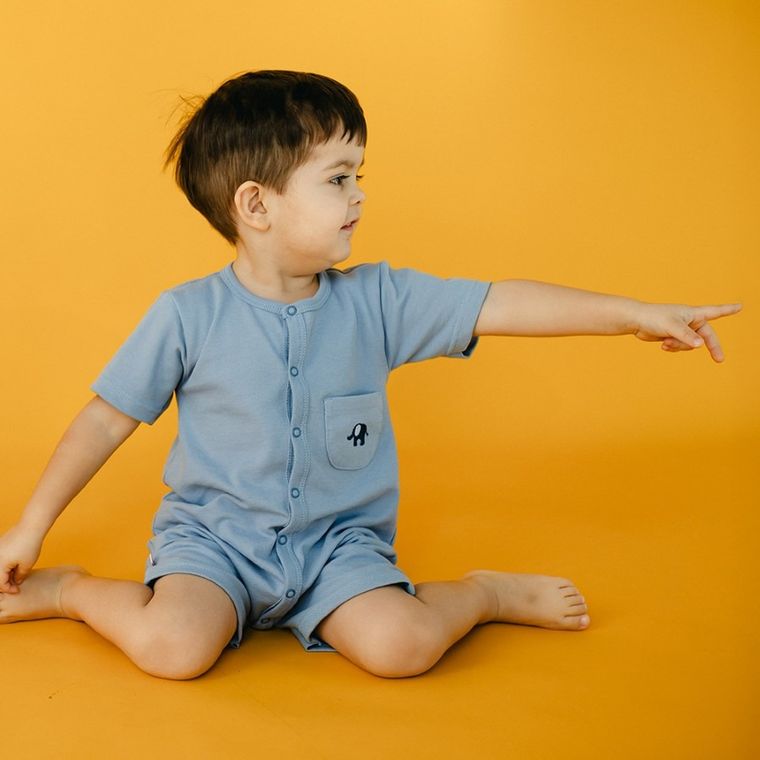 Rampers chłopięcy, niebieski, Eevi