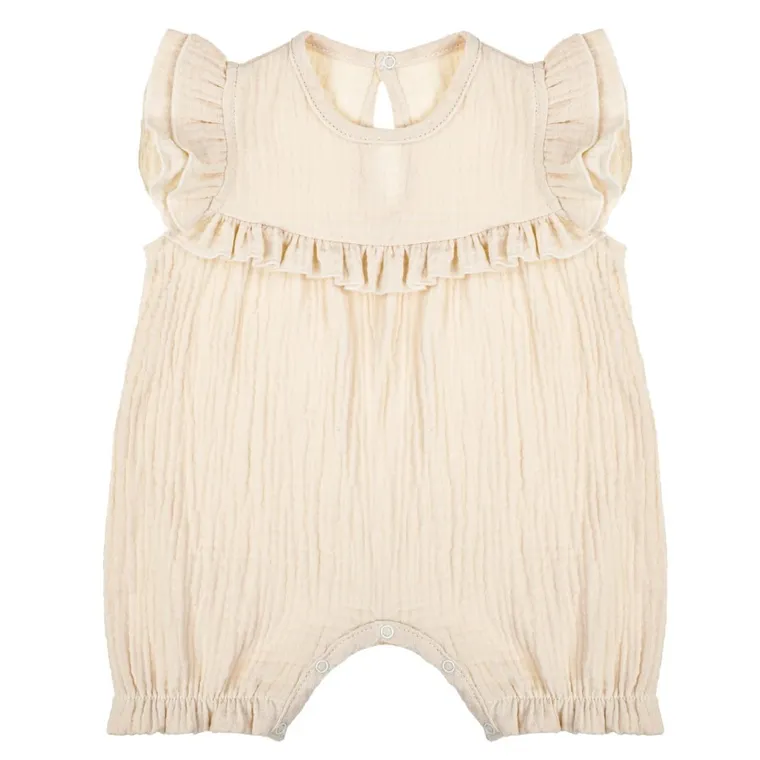 Rampers dziewczęcy, beżowy, Nicol