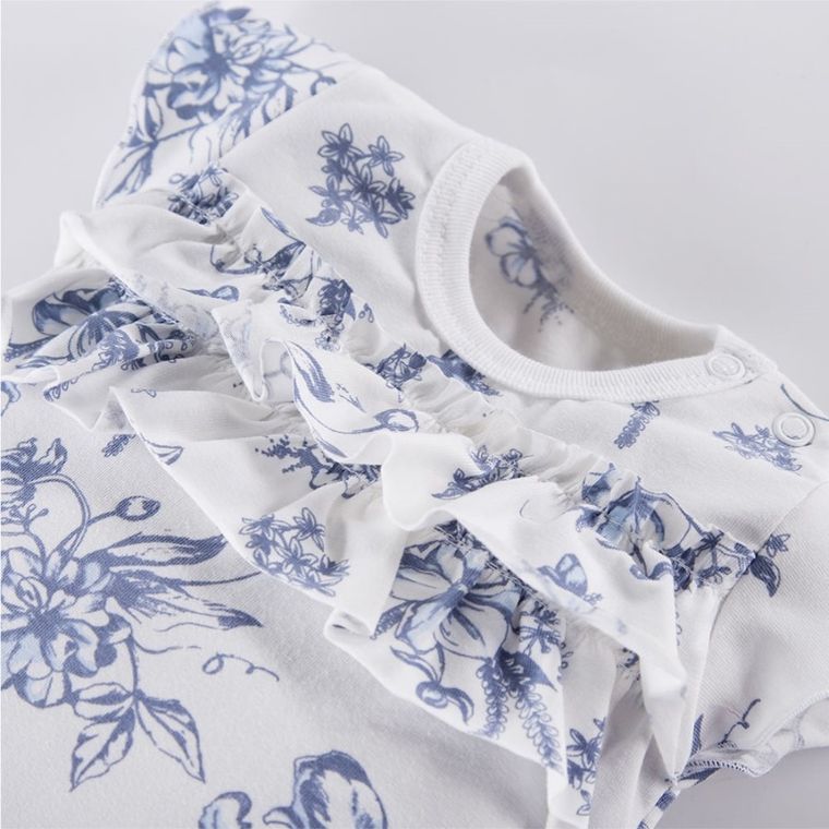 Rampers dziewczęcy, biały, Eevi