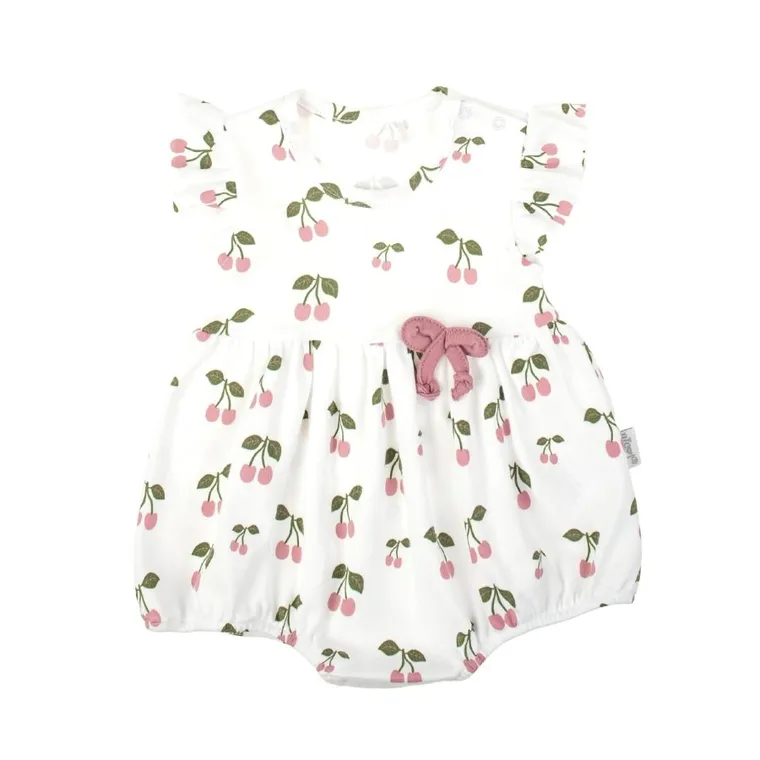 Rampers dziewczęcy, biały, Nicol