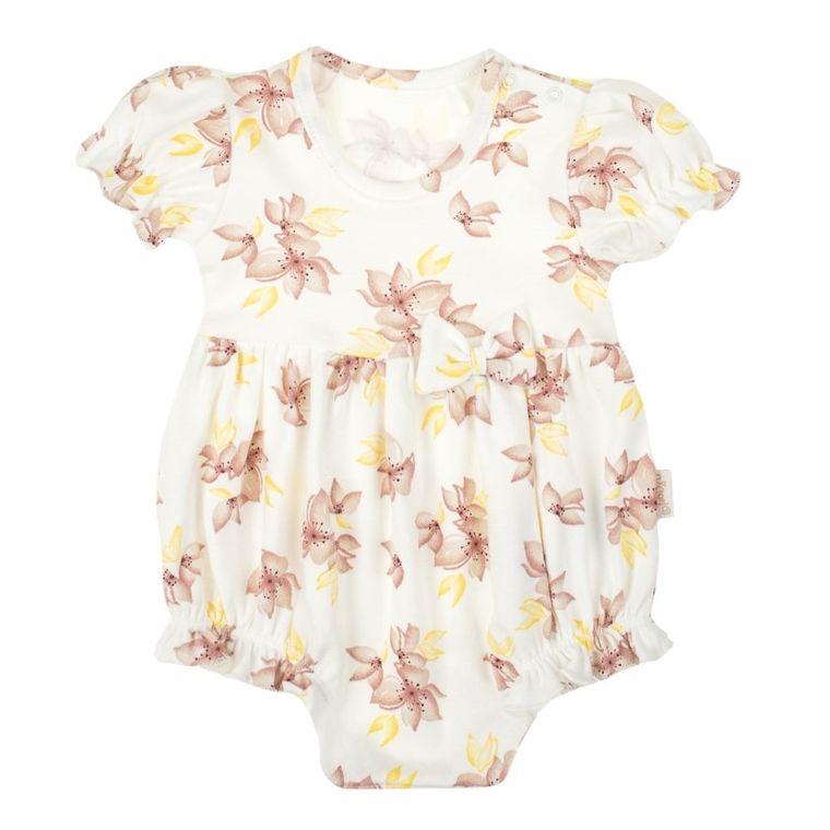 Rampers dziewczęcy, ecru, Nicol