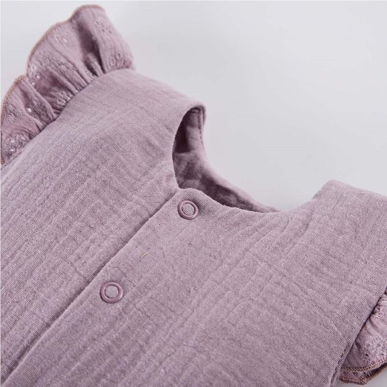 Rampers dziewczęcy, fioletowy, Eevi