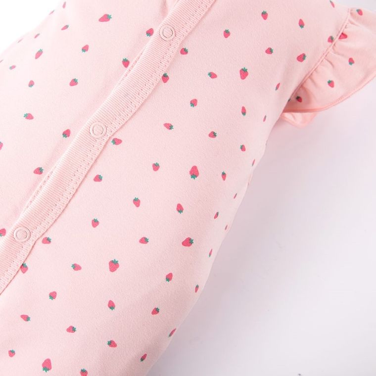 Rampers dziewczęcy, koralowy, Eevi