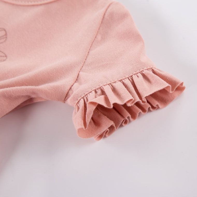 Rampers dziewczęcy, różowy, Eevi