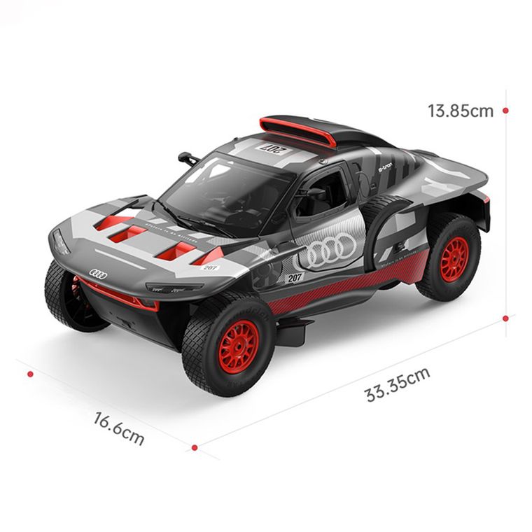 Rastar, Audi RS Q e-tron E2, pojazd zdalnie sterowany, szaro-czerwony, 1:14