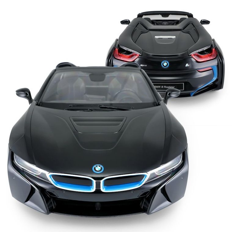 Rastar, BMW I8 Roadster, pojazd zdalnie sterowany, czarny, 1:12