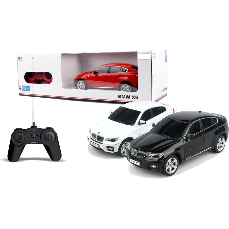 Rastar, BMW X6, samochód zdalnie sterowany, czarny, 1:24
