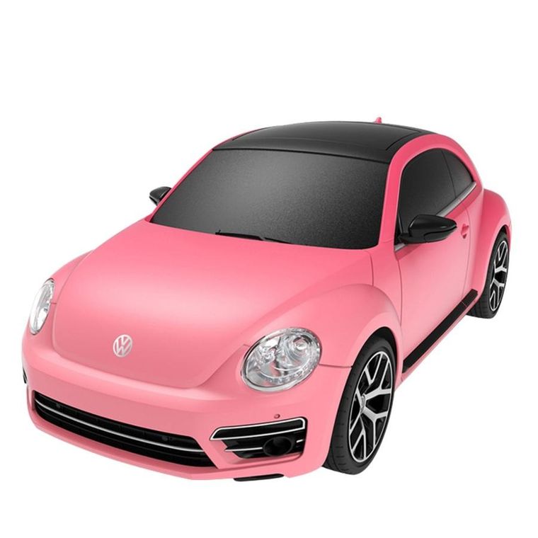 Rastar, Volkswagen Beetle UV Sensitive, pojazd zdalnie sterowany, różowy, 1:24