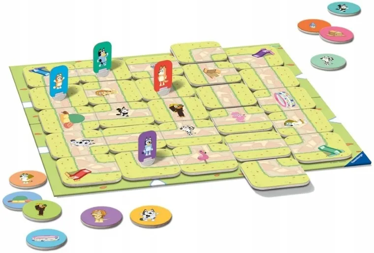 Ravensburger, Bluey, Labyrinth Junior, gra familijna