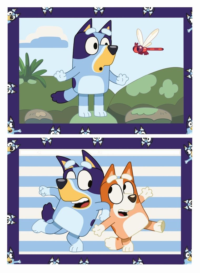 Ravensburger, CreArt, Bluey, malowanie po numerach