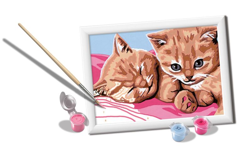 Ravensburger, CreArt, Rude kocięta, malowanie po numerach