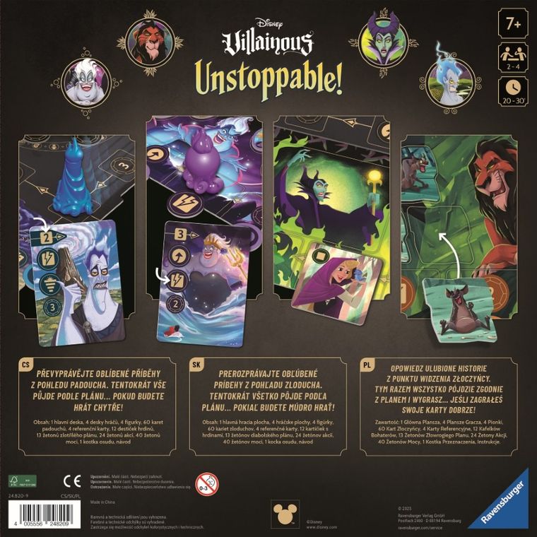 Ravensburger, Disney, Villainous Unstoppable, gra familijna