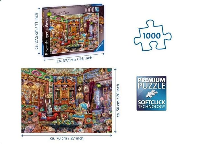 Ravensburger, Gabinet skarbów, puzzle, 1000 elementów