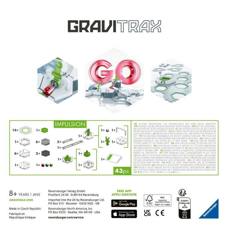 Ravensburger, GraviTrax, GO Impulsion, zestaw startowy