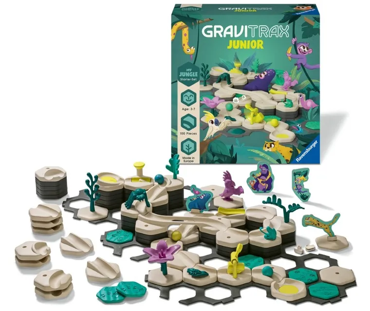 Ravensburger, GraviTrax Junior, Dżungla, zestaw startowy