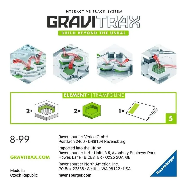 Ravensburger, GraviTrax, Trampolina, zestaw uzupełniający