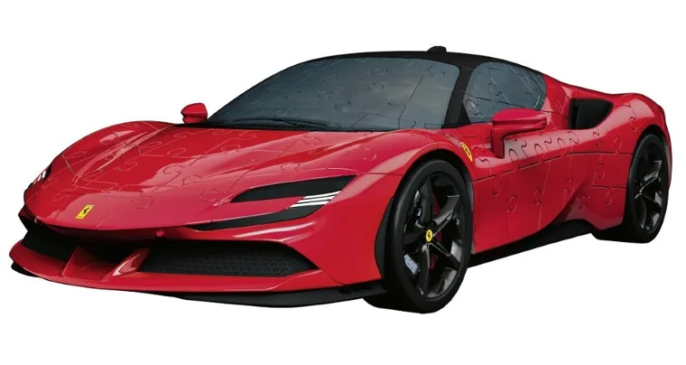 Ravensburger, Iconics, Ferrari SF90 Stradale, 1:18, puzzle 3D, 108 elementów
