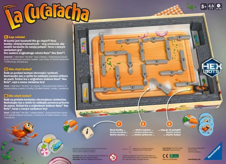 Ravensburger, La Cucaracha, druga edycja, gra familijna