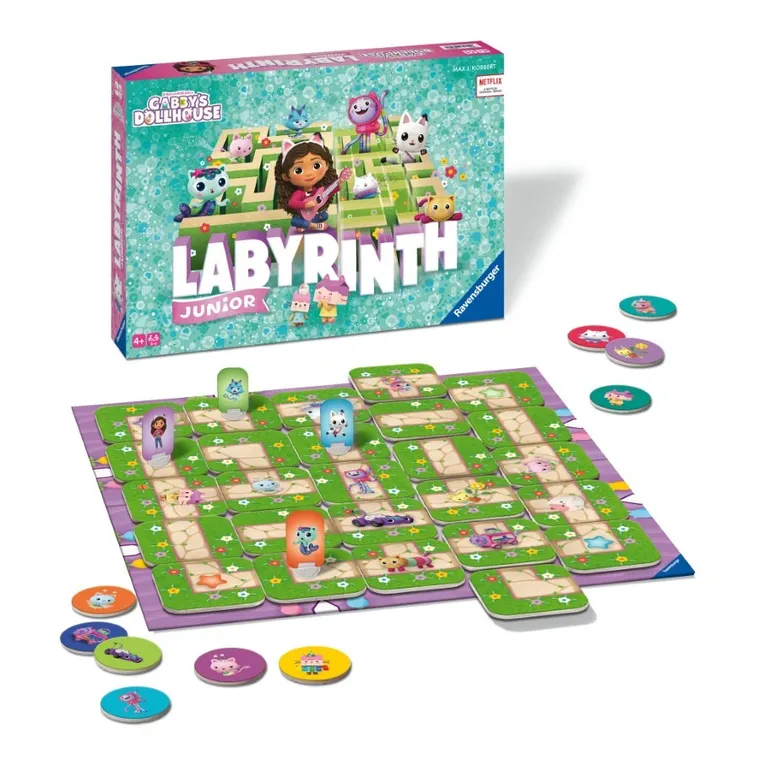 Ravensburger, Labyrinth Junior Koci Domek Gabi, gra familijna