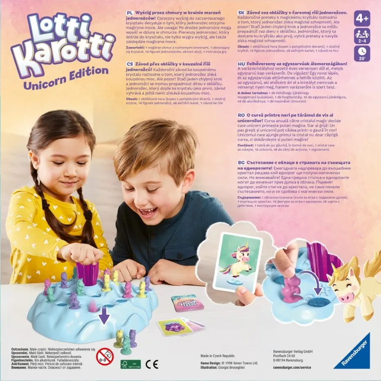 Ravensburger, Lotti Karotti, Unicorn, gra zręcznościowa