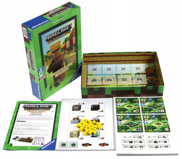 Ravensburger, Minecraft, Builders and Biomes, Rynek Farmera, dodatek do gry