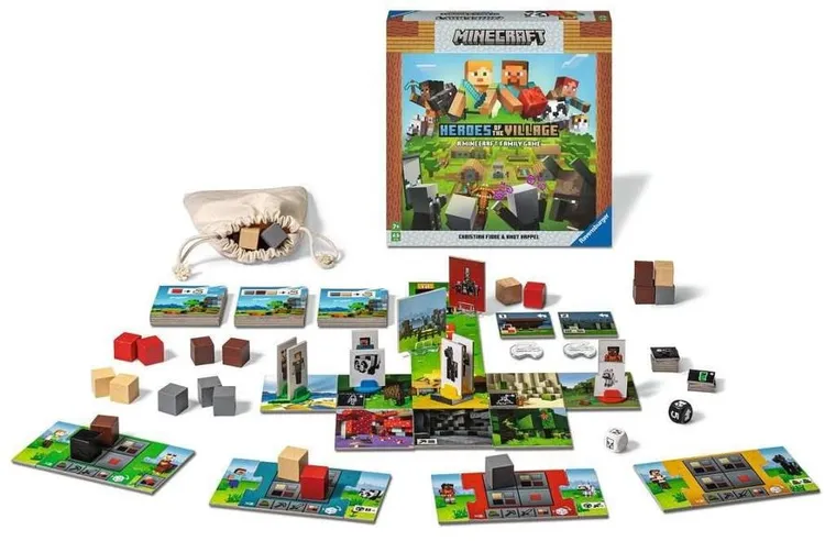 Ravensburger, Minecraft, Heroes of Village, Uratuj wioskę, gra familijna