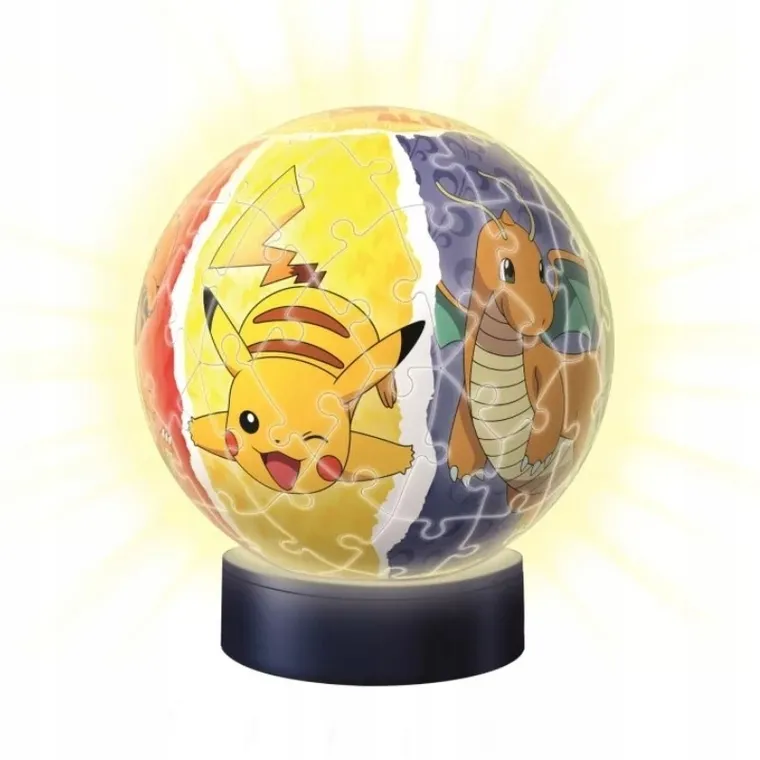 Ravensburger, Pokemon, Kula świecąca, puzzle 3D, 72 elementów