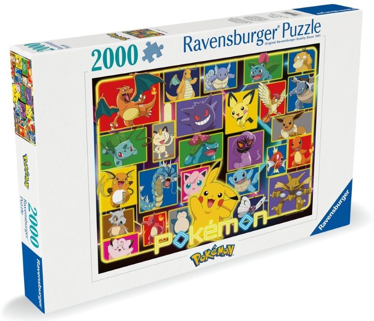 Ravensburger, Pokemon, puzzle, 2000 elementów