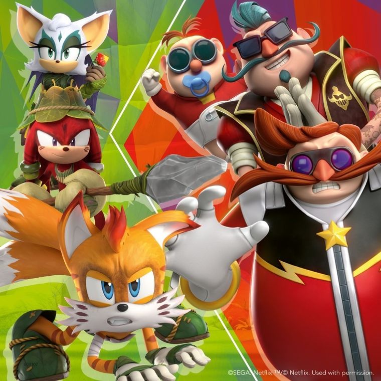 Ravensburger, Sonic Prime, puzzle 2D, 3-49 elementów
