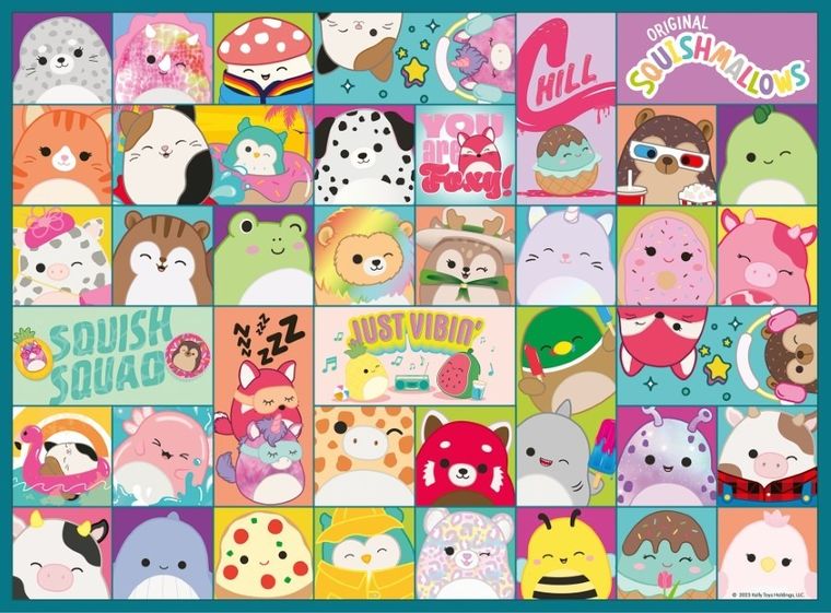 Ravensburger, Squishmallows, puzzle 2D, 100 elementów