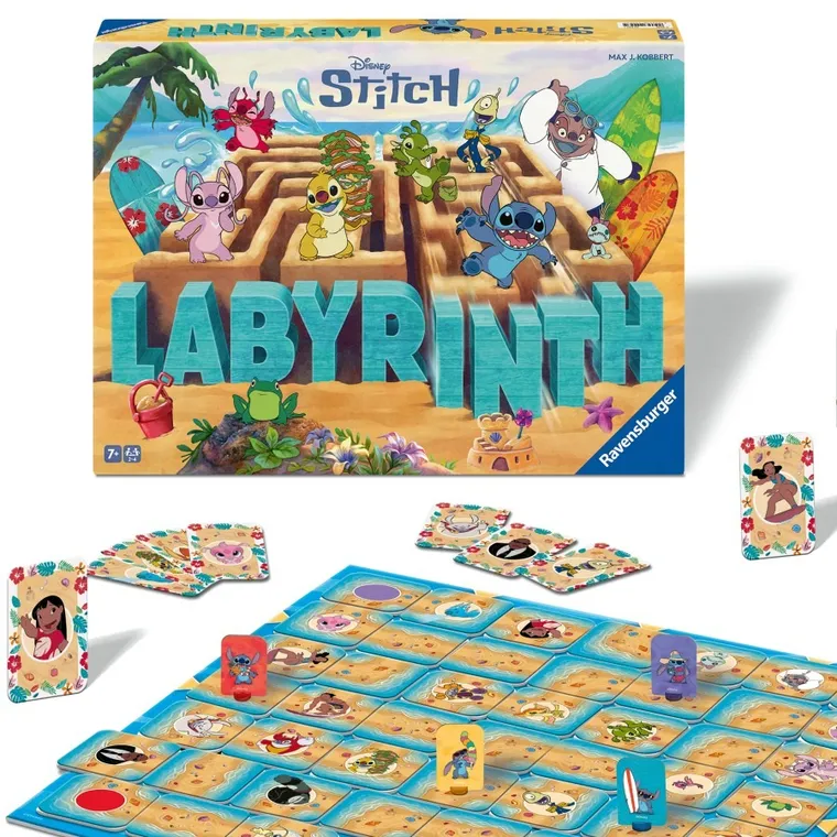 Ravensburger, Stitch, Labyrinth, gra familijna