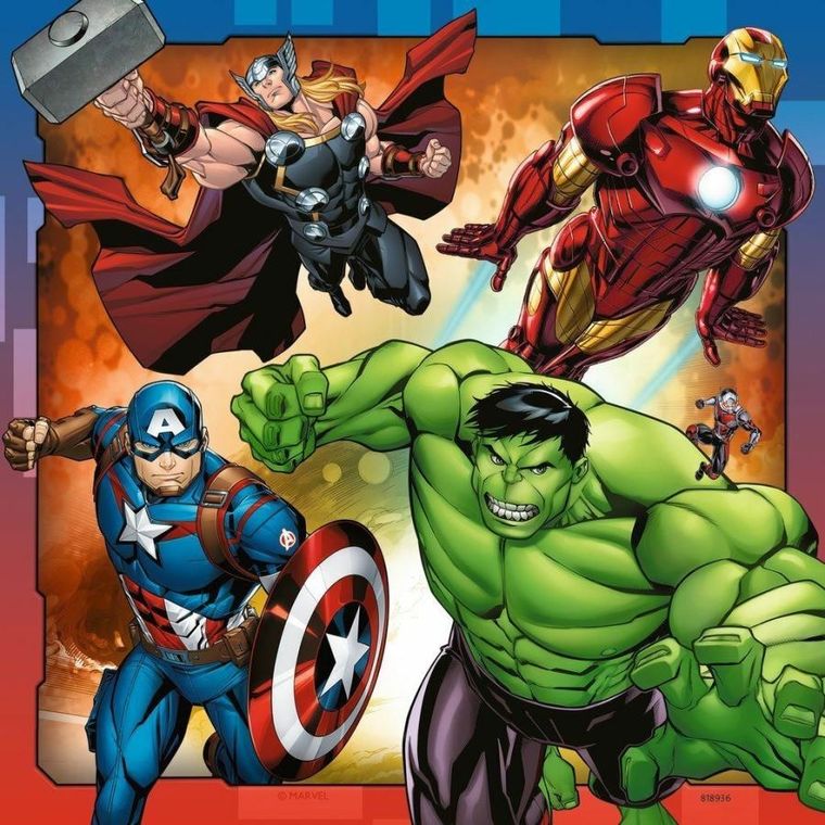 Ravensburger, The Avengers, puzzle, 3-49 elementów