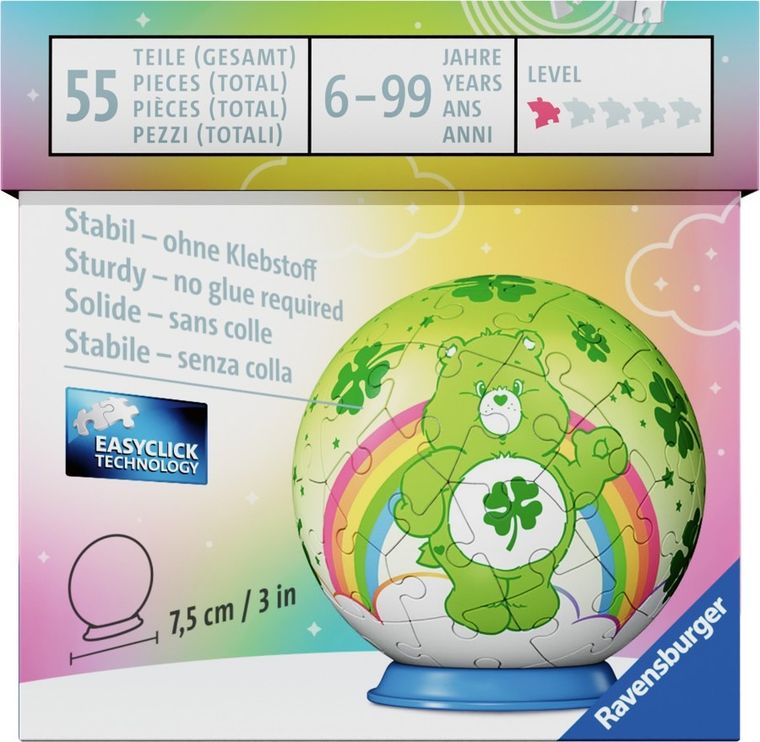 Ravensburger, Troskliwe Misie 3, Kula, puzzle 3D, 54 elementy