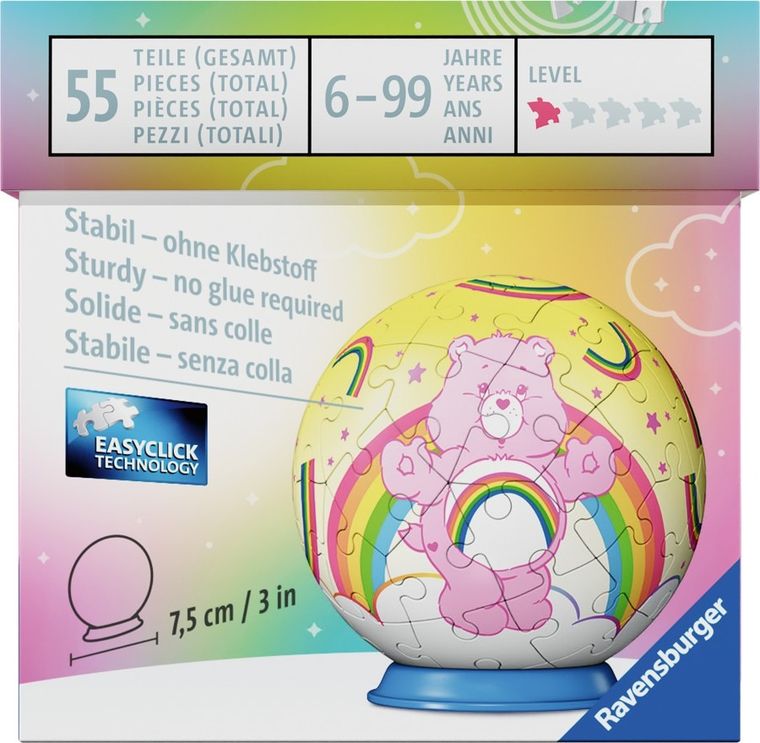 Ravensburger, Troskliwe Misie, Kula, puzzle 3D, 54 elementy