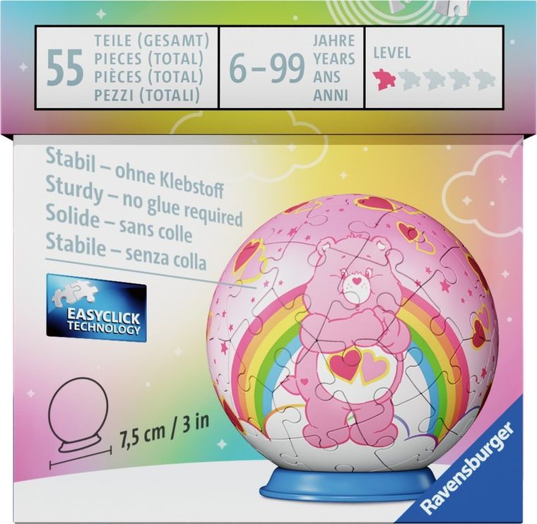 Ravensburger, Troskliwe Misie, Kula, puzzle 3D, 54 elementy