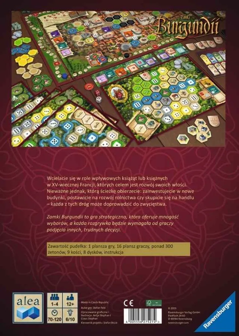 Ravensburger, Zamki Burgundii, gra strategiczna
