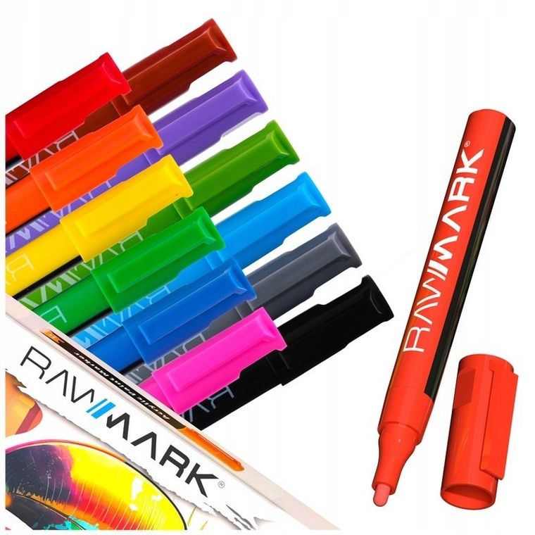 Rawmark, markery akrylowe, 12 szt.