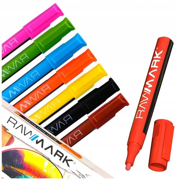 Rawmark, markery akrylowe, 8 szt.