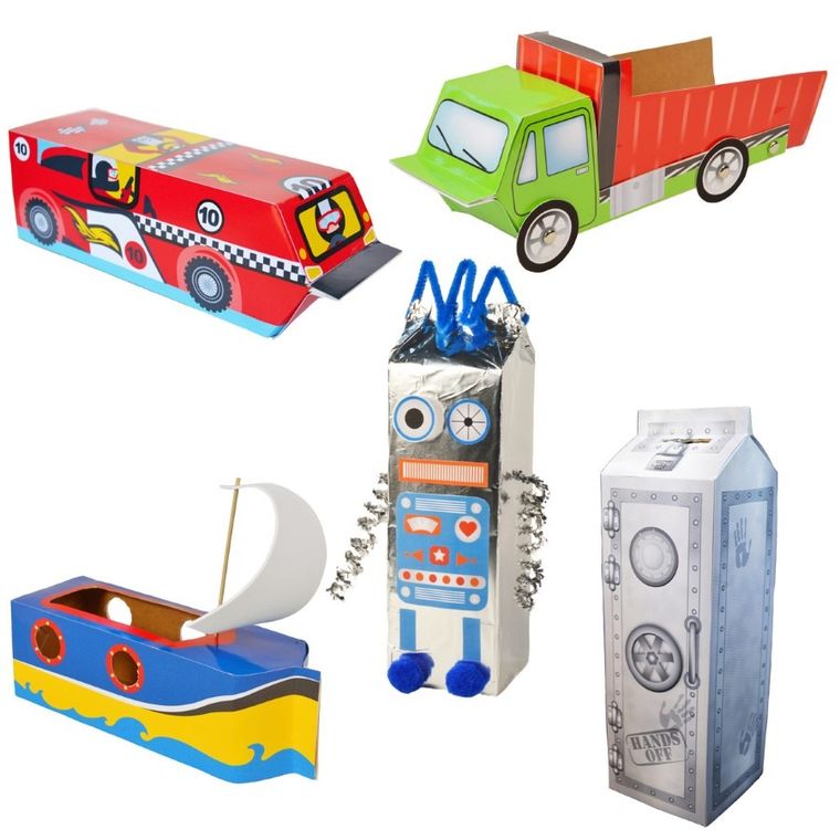 Re-Cycle-Me, Sejf, 5 zabawek, zestaw kreatywny