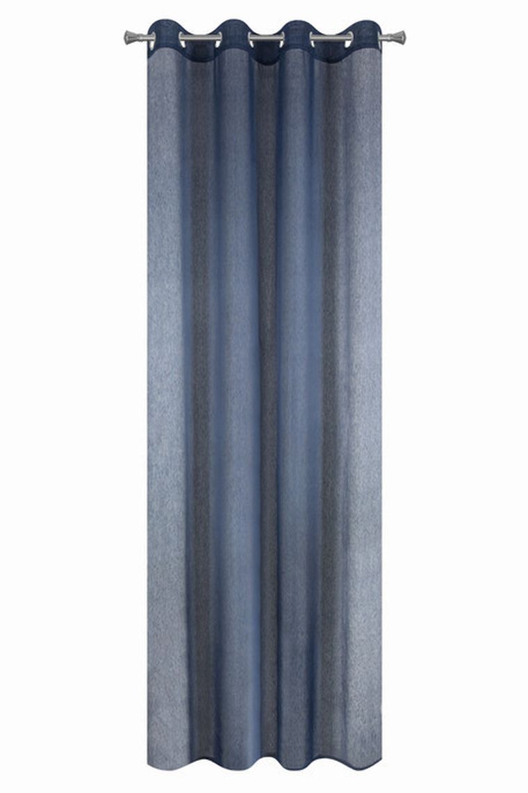 Rebecca, firana jednokolorowa o strukturze drobnego deszczyku, 140-250 cm