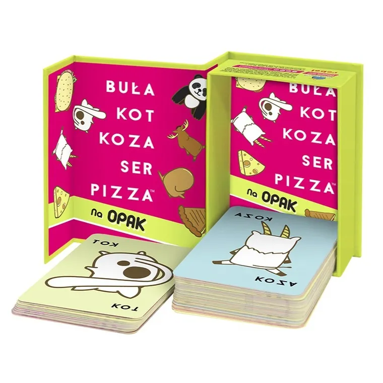 Rebel, Buła, Kot, Koza, Ser, Pizza - Na opak, gra karciana