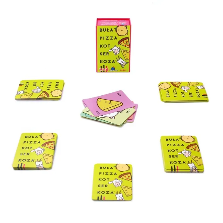 Rebel, Buła, Pizza, Kot, Ser, Koza, gra towarzyska