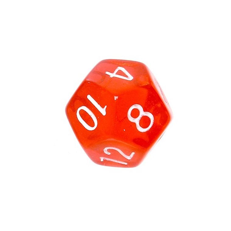 Rebel, komplet kości mini, kryształowe, czerwone