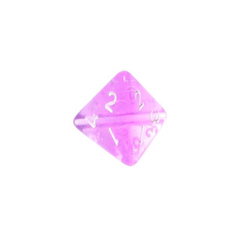 Rebel, Komplet kości mini, kryształowe, Fioletowe